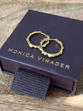MONICA VINADER Siren Muse Ripple Small Hoop Earrings